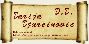 Darija Đurčinović vizit kartica